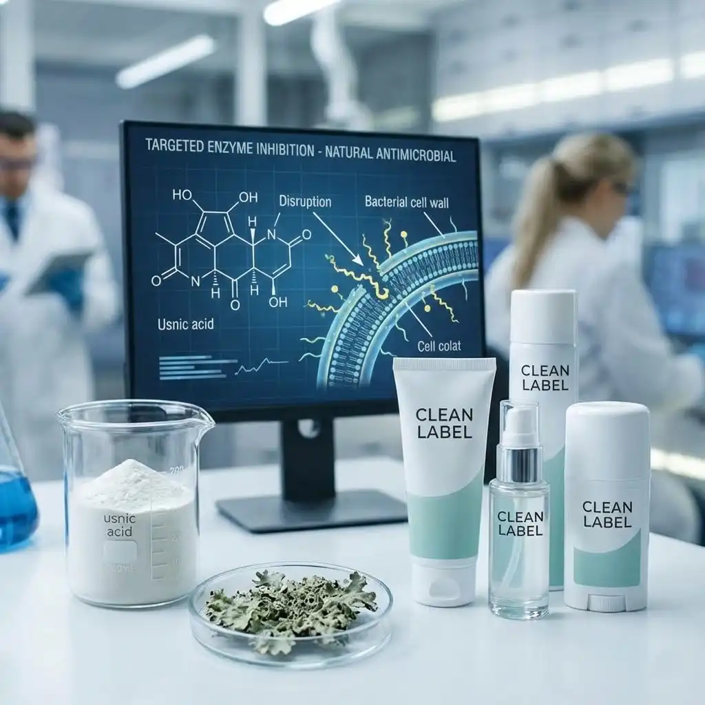 How Usnic Acid Works as a Natural Antimicrobial in Personal Care Products?